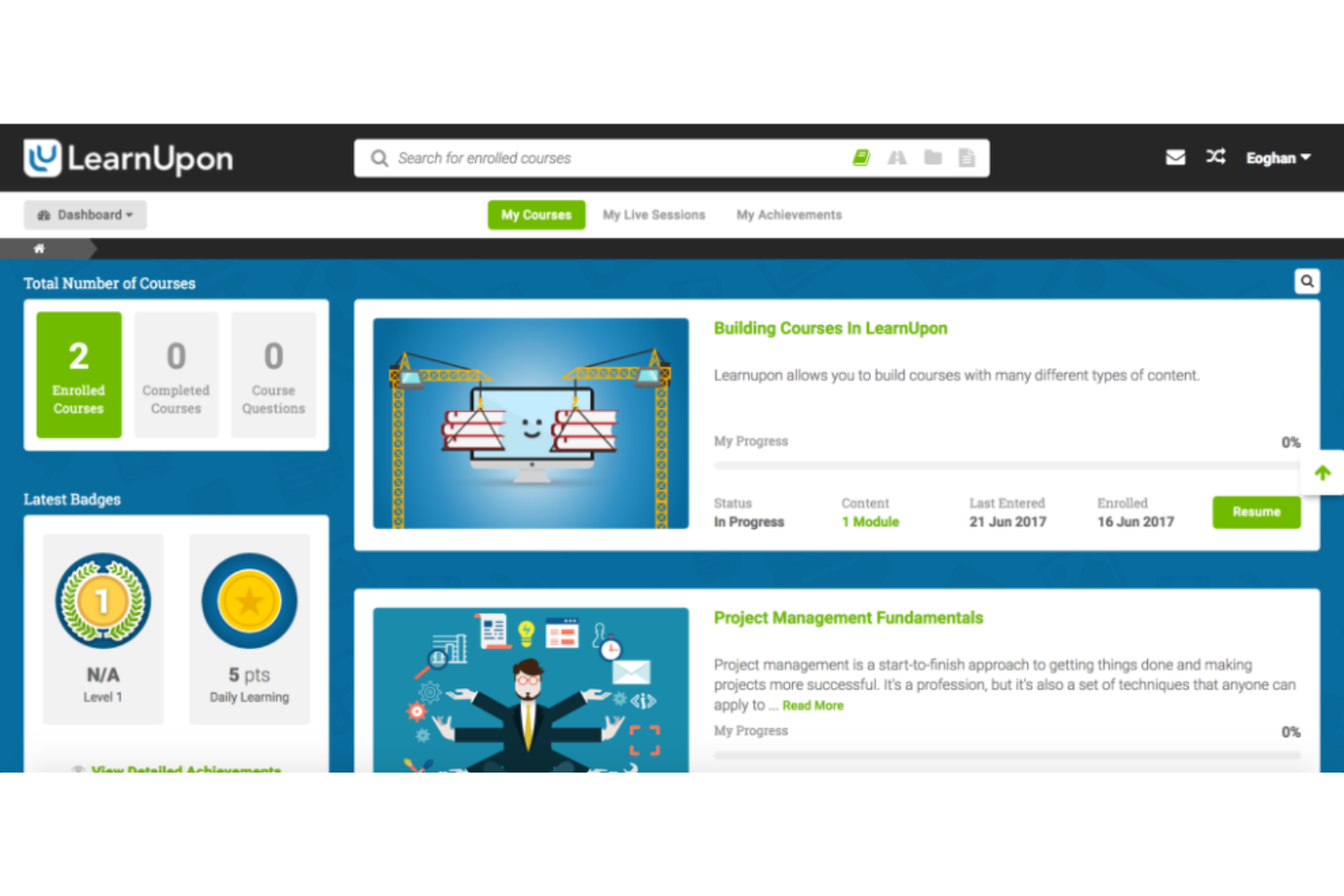 LearnUpon LMS screenshot - 18 Best LMS for Manufacturing Reviewed in 2026