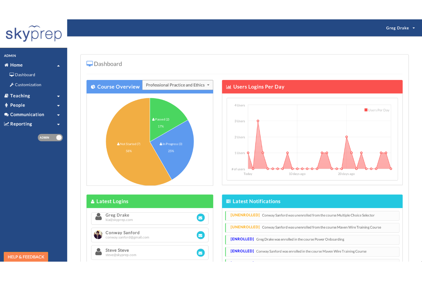 SkyPrep screenshot - 18 Best LMS for Manufacturing Reviewed in 2026