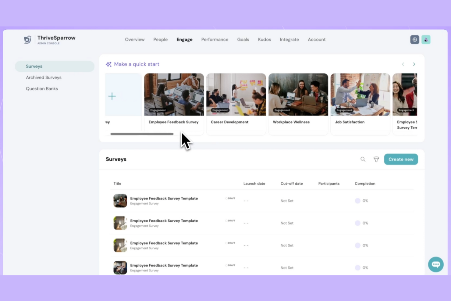 ThriveSparrow screenshot - 23 Best Employee Pulse Survey Tools Reviewed in 2026