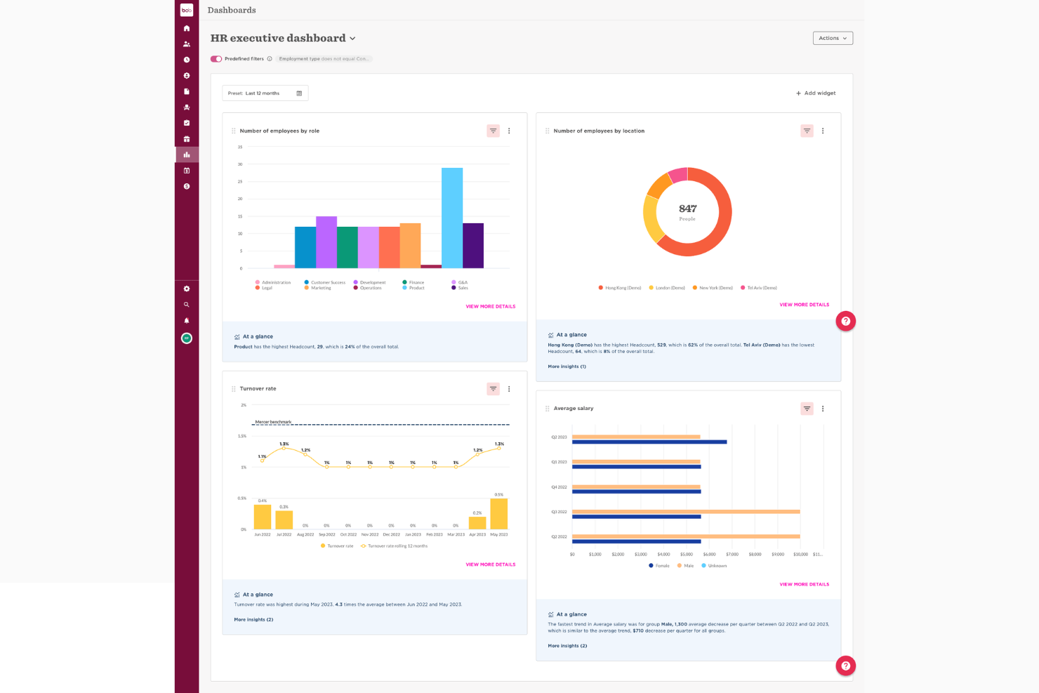 HiBob screenshot - 10 Best 15five Alternatives Reviewed in 2026