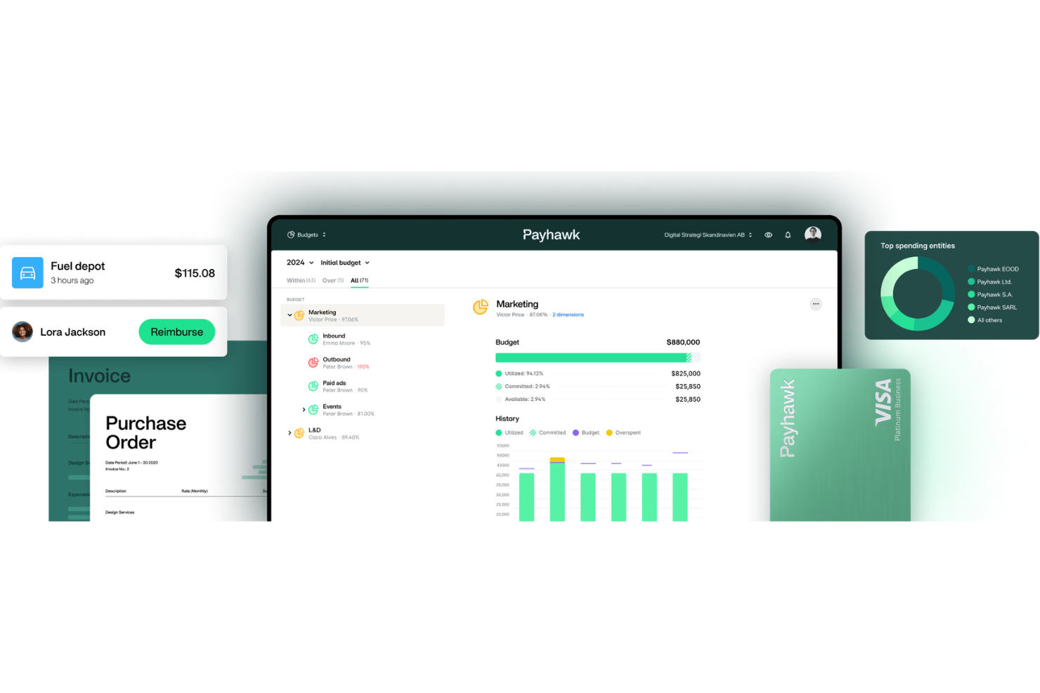 Payhawk screenshot - 13 Credit Card Expense Management Software for 2026