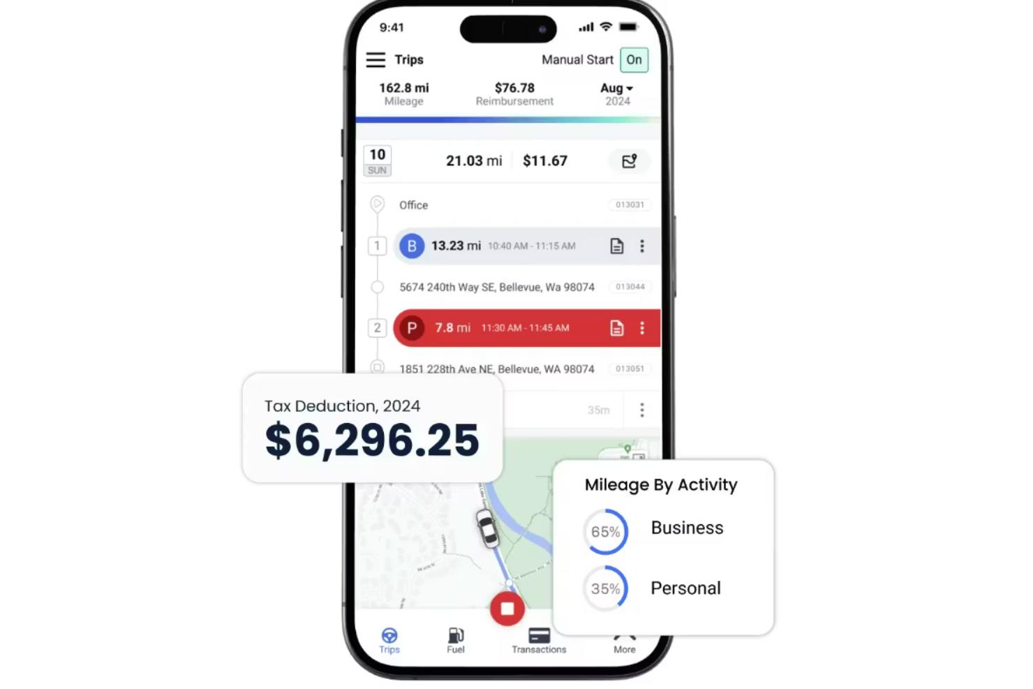 TripLog screenshot - 13 Mileage Tracking Software for 2026