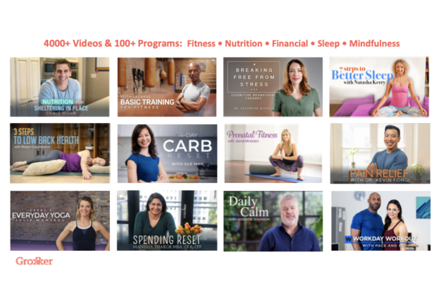 Grokker screenshot - 26 Best Corporate Wellness Apps in 2026
