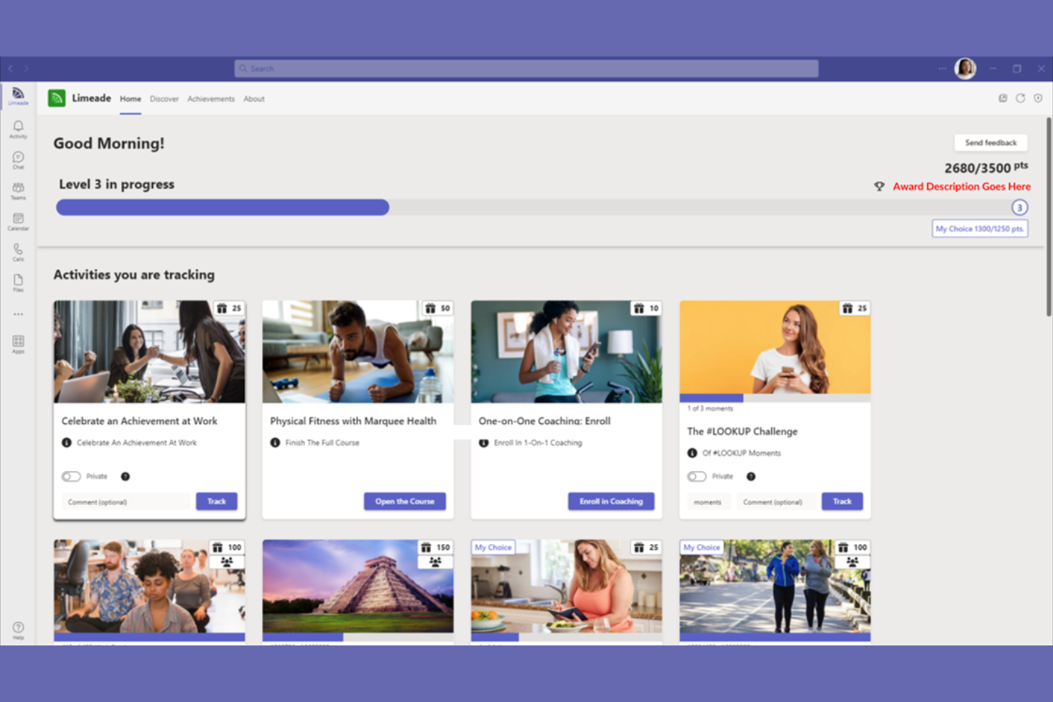 Limeade screenshot - 21 Best Free Corporate Wellness Software in 2026