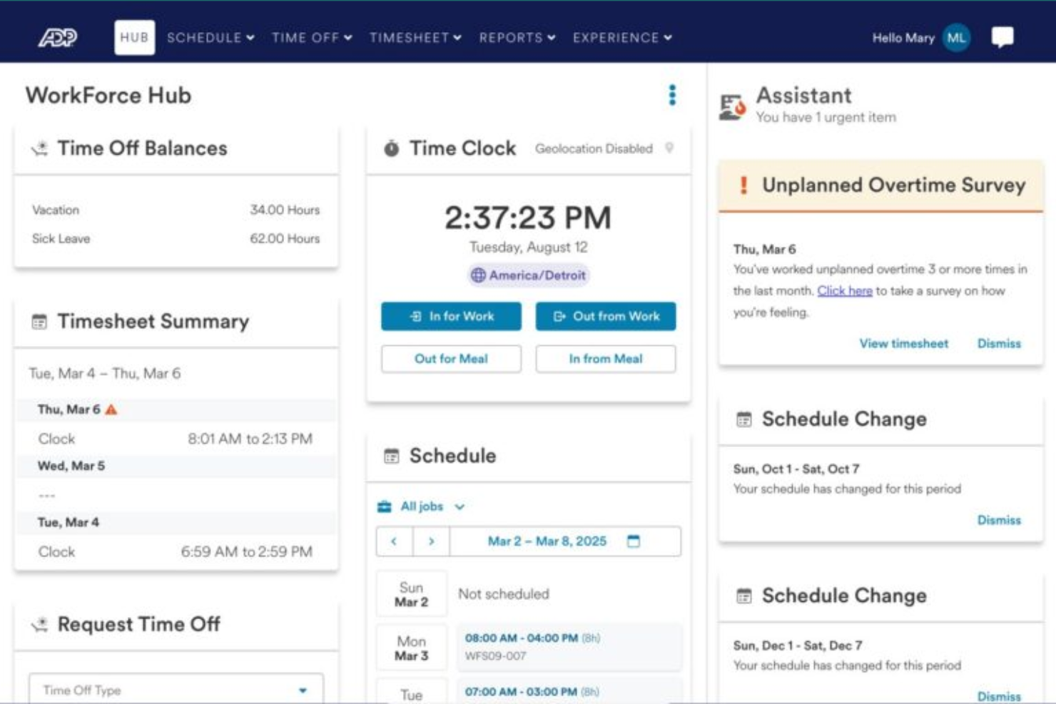 ADP WorkForce Suite screenshot - 14 Top Manufacturing Workforce Management Software in 2026