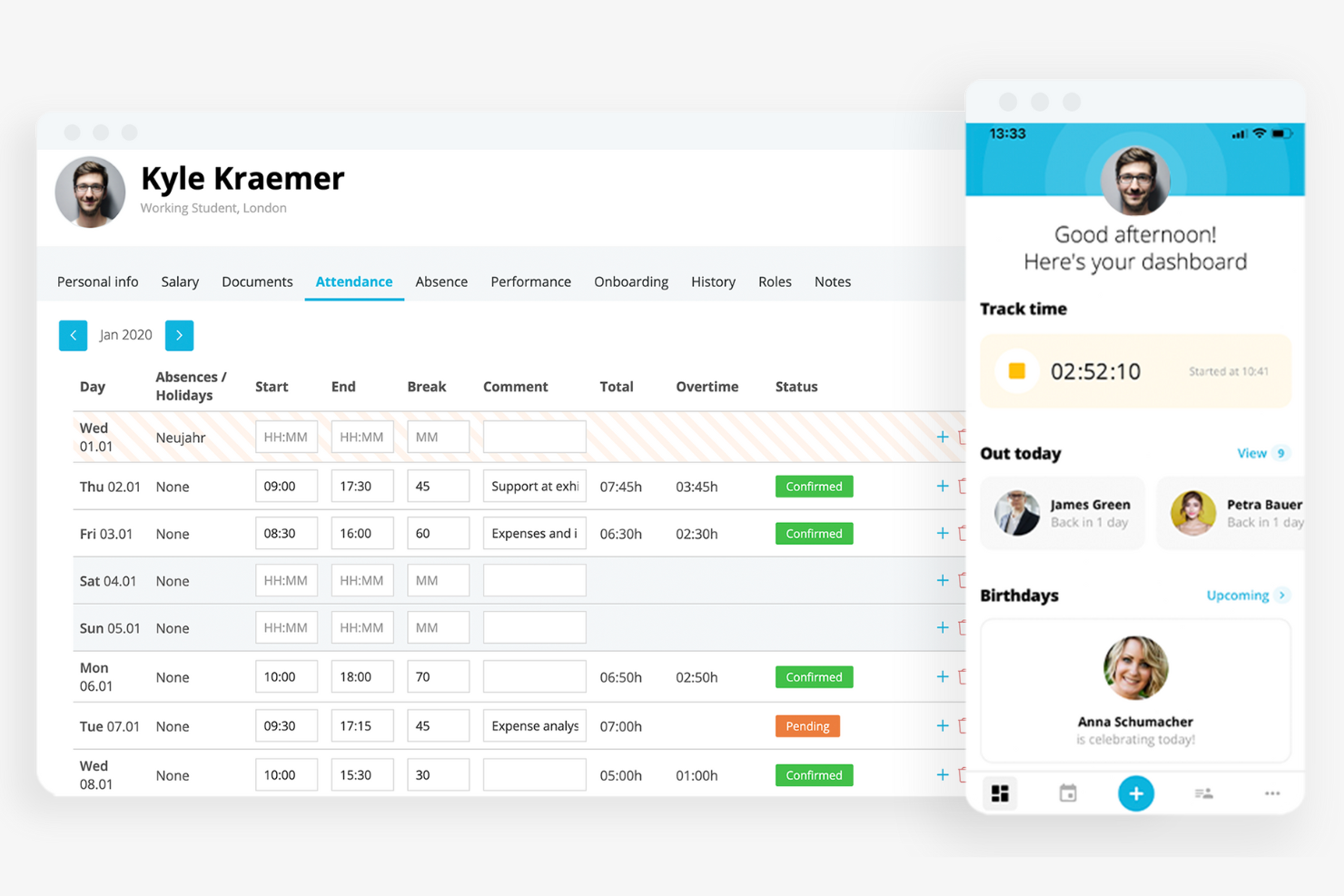 Personio screenshot - 15 Best HR Software for Manufacturing for 2026