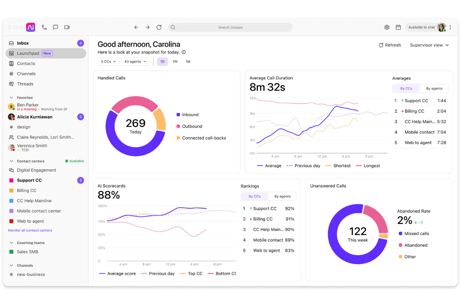 Dialpad screenshot - 18 Best Enterprise Communication Software for 2026
