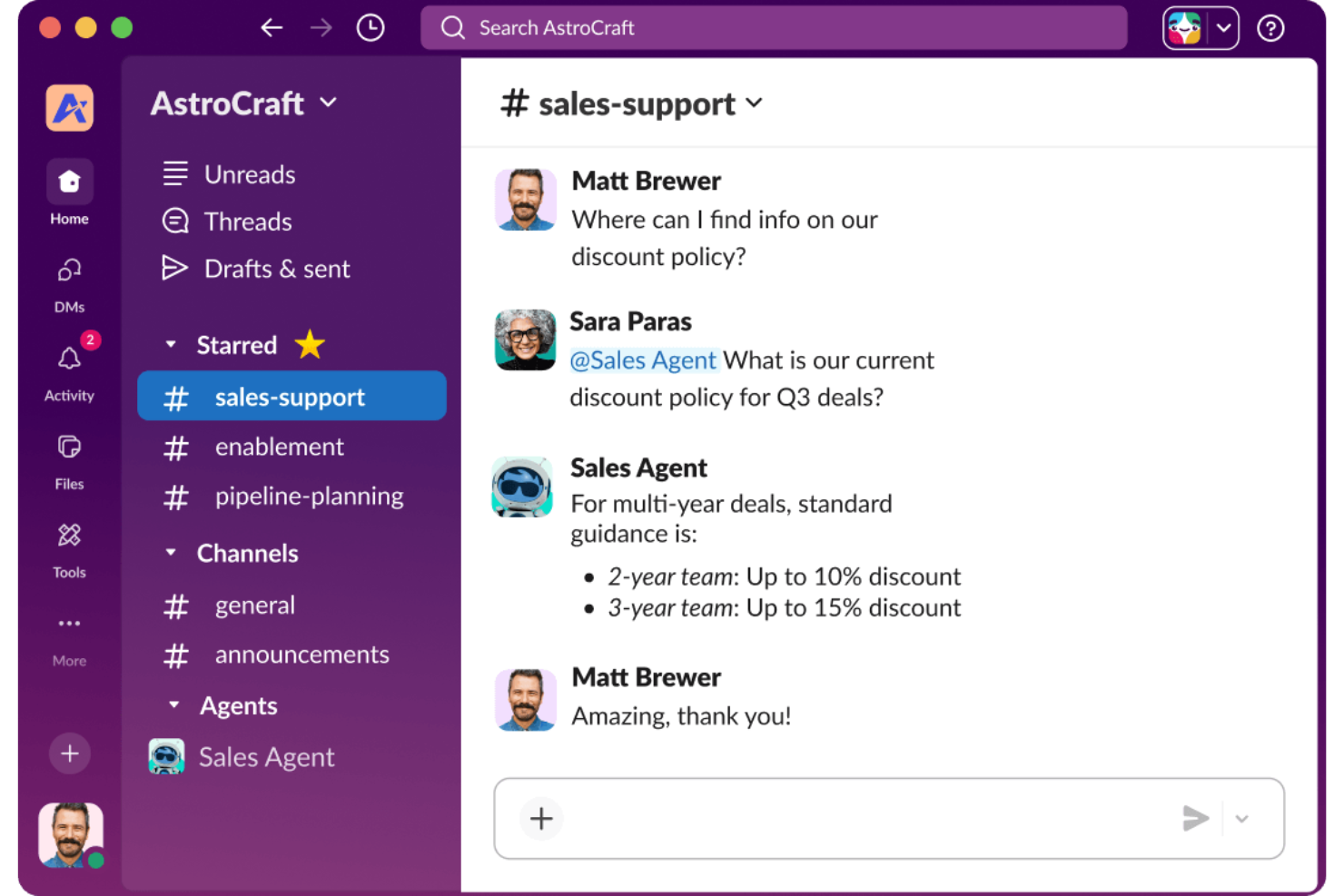 Slack screenshot - 18 Best Enterprise Communication Software for 2026