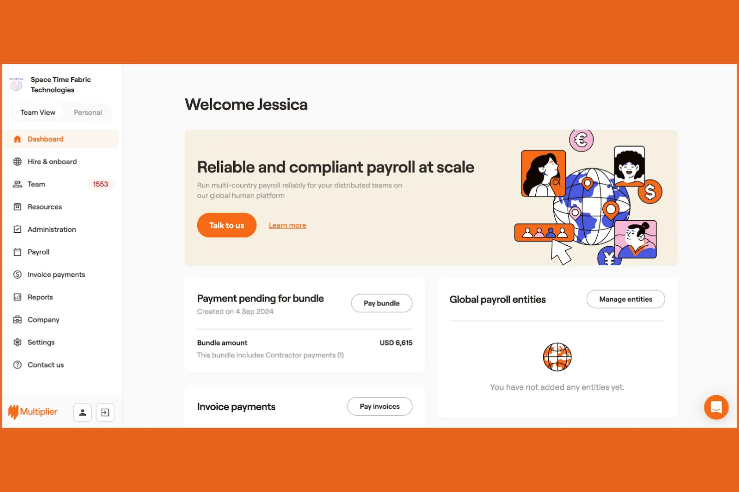 Multiplier screenshot - 20 Best Employer of Record Services in Belarus for 2026