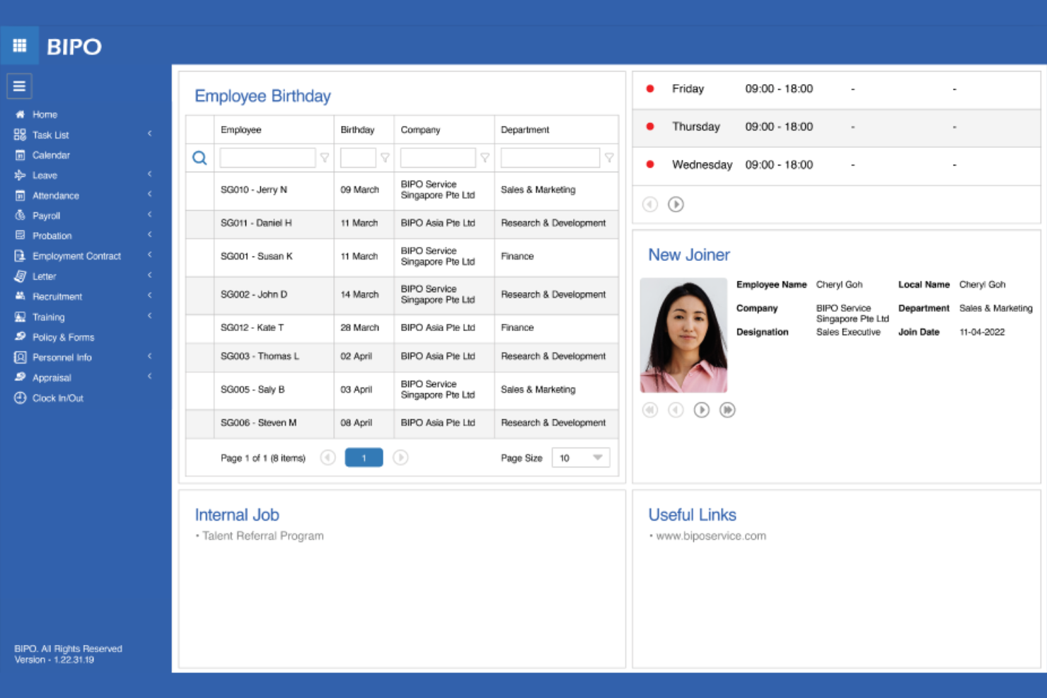 BIPO screenshot - 20 Best Employer of Record Services in Belarus for 2026