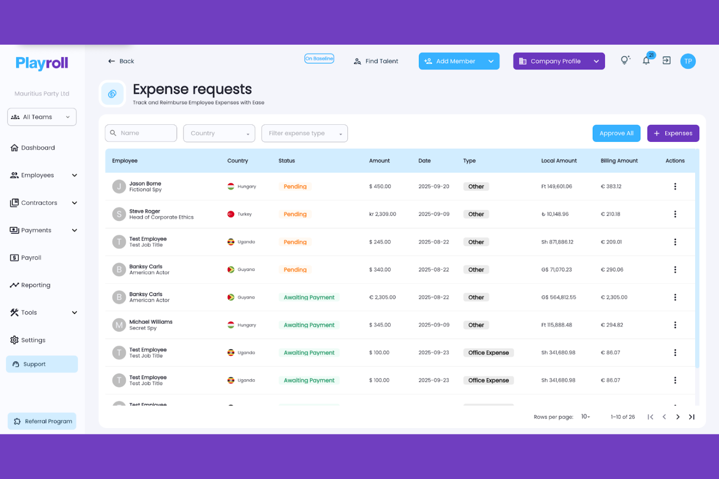 Playroll screenshot - 20 Best Employer of Record Services in Belarus for 2026