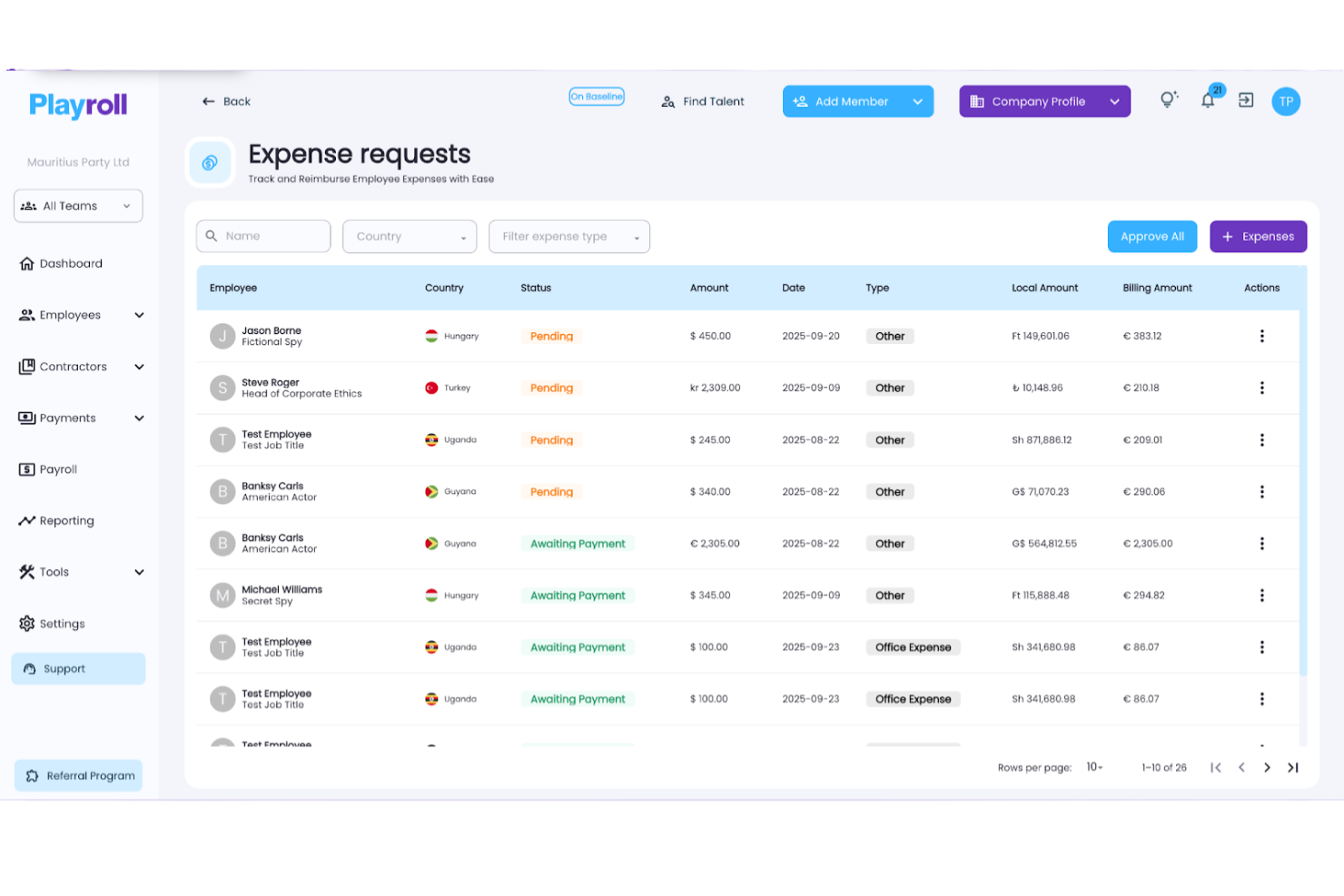 Playroll screenshot - 20 Best Employer of Record Services in Georgia in 2026