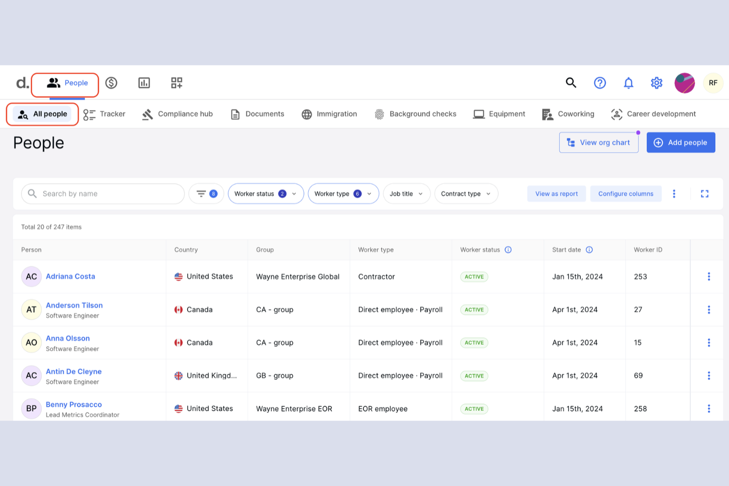 Deel screenshot - 23 Best Employer of Record Services Croatia in 2026