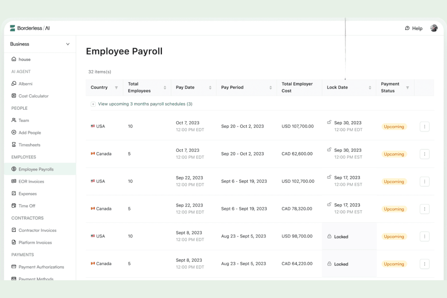 Borderless AI screenshot - 18 Best Employer of Record Services Dominican Republic in 2026