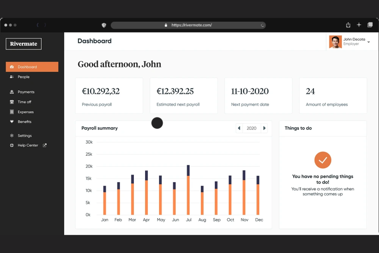 Rivermate screenshot - 18 Best Employer of Record Services Dominican Republic in 2026
