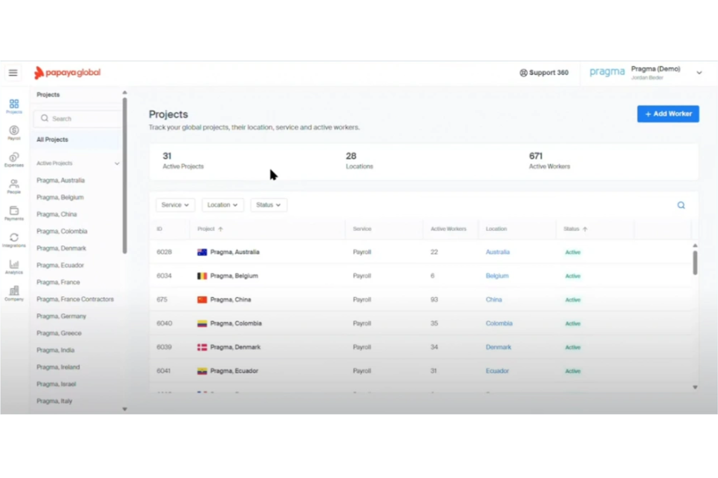Papaya Global screenshot - 21 Best Employer of Record Services Uruguay in 2026