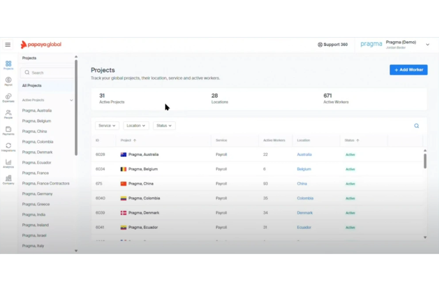Papaya screenshot - 20 Best Employer of Record Services in Uganda in 2026