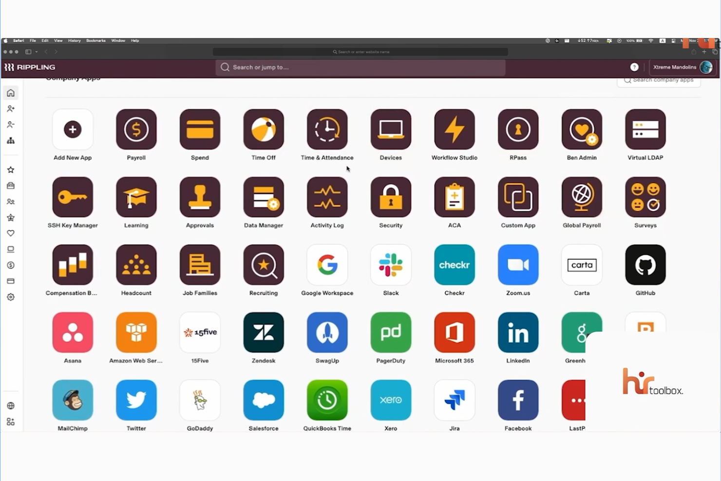 Rippling screenshot - 14 Best Employer of Record Services Costa Rica in 2026