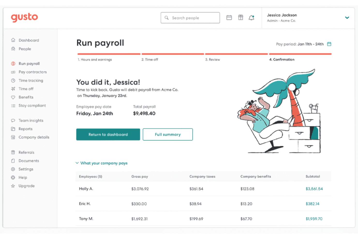 Gusto screenshot - 15 Best Onboarding and Offboarding Software in 2026