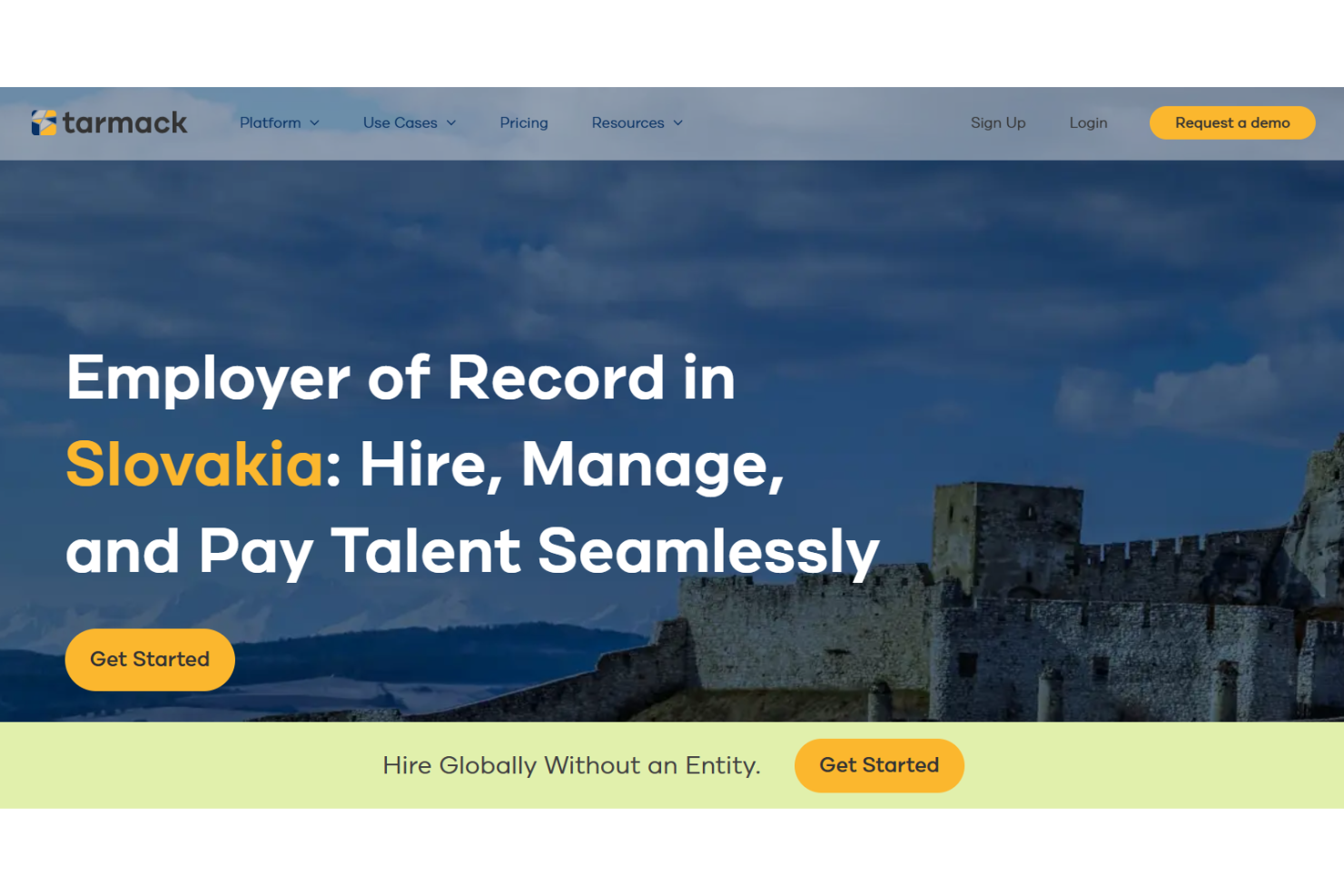 Tarmack screenshot - 14 Best Employer of Record Services in Slovakia in 2026