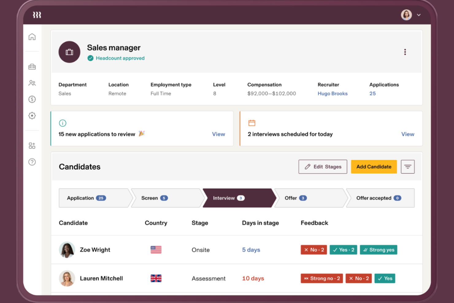 Rippling screenshot - 23 Best Employer of Record Services Romania in 2026
