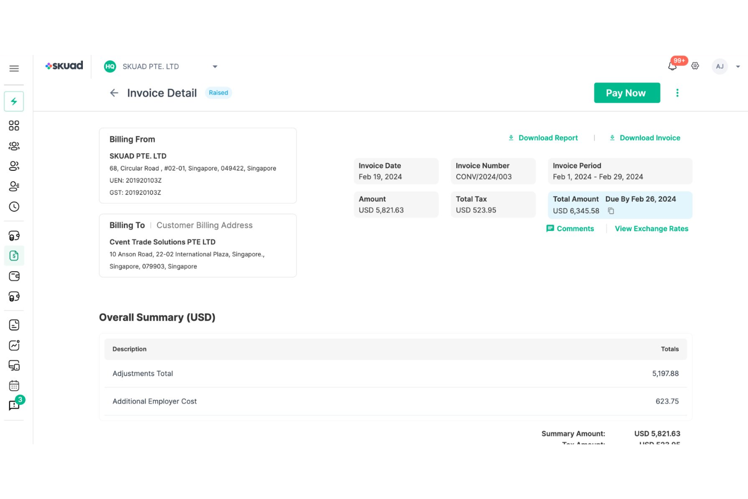 Skuad screenshot - 20 Best Employer of Record Services in Greece in 2026