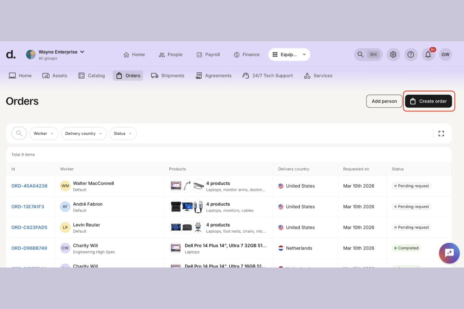 Deel screenshot - 27 Best Employer of Record Services Sweden in 2026