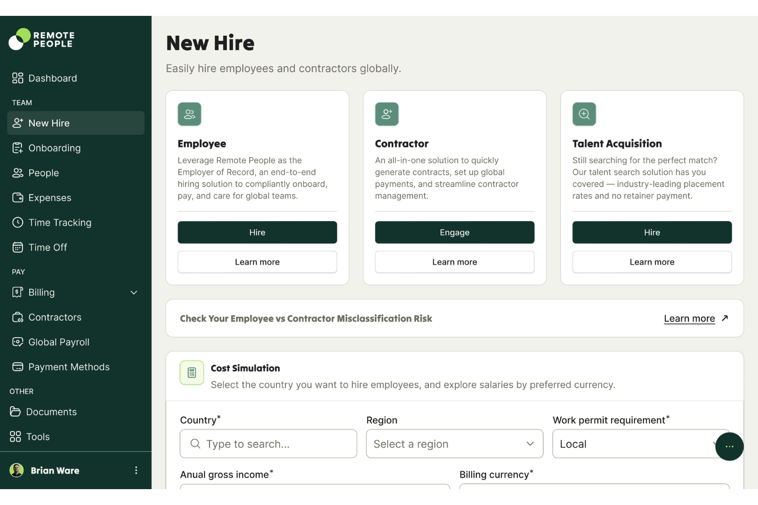 Remote People screenshot - List of 10 Best Employer of Record Services in Peru in 2026