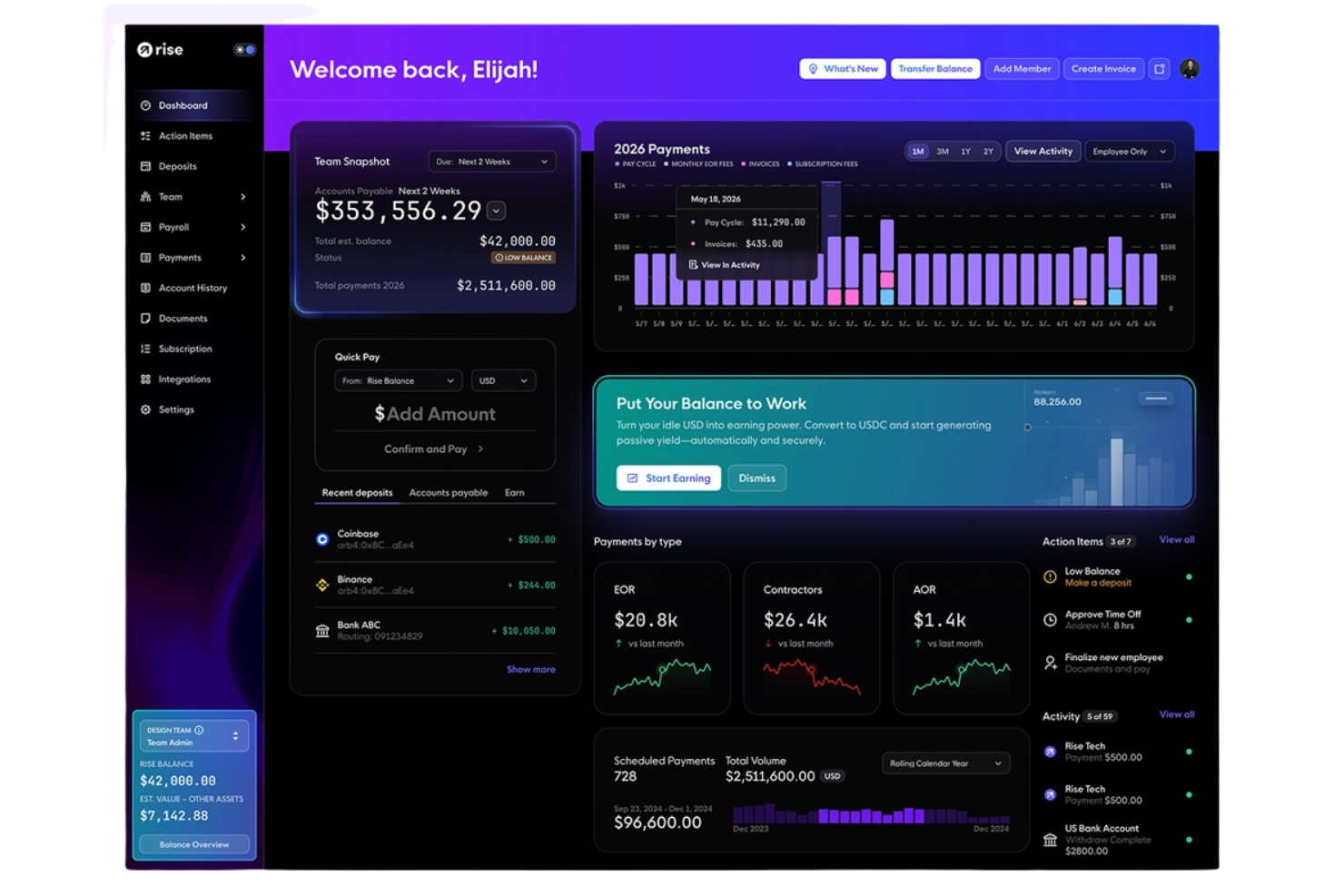 Rise screenshot - 20 Best EOR for Tech Startups in 2026