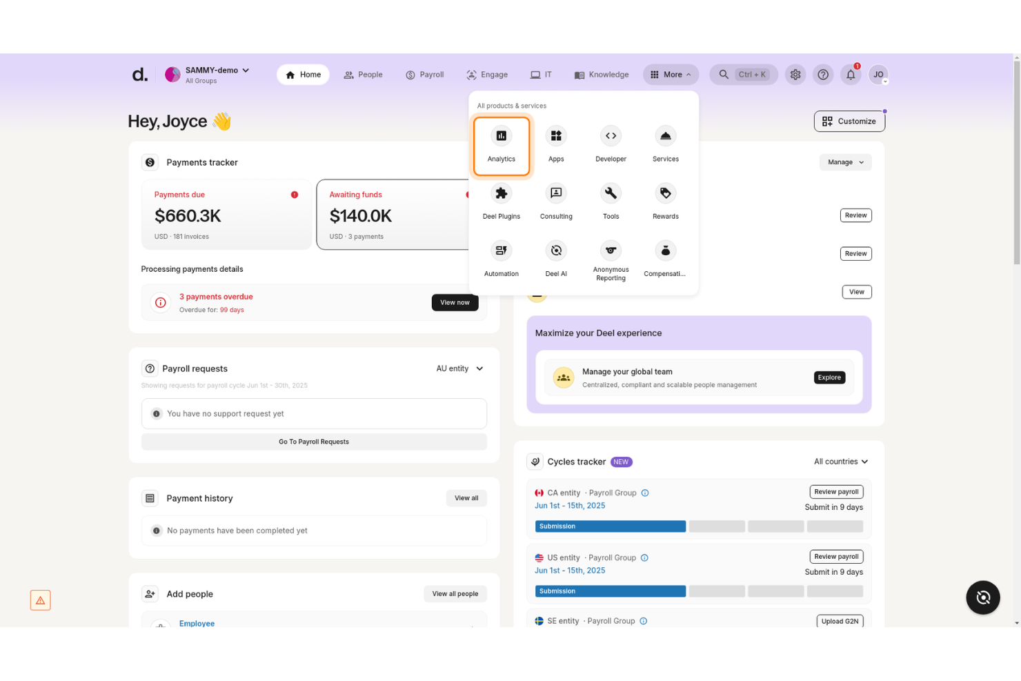 Deel for Startups screenshot - 13 Best EORs for Small Businesses in 2026