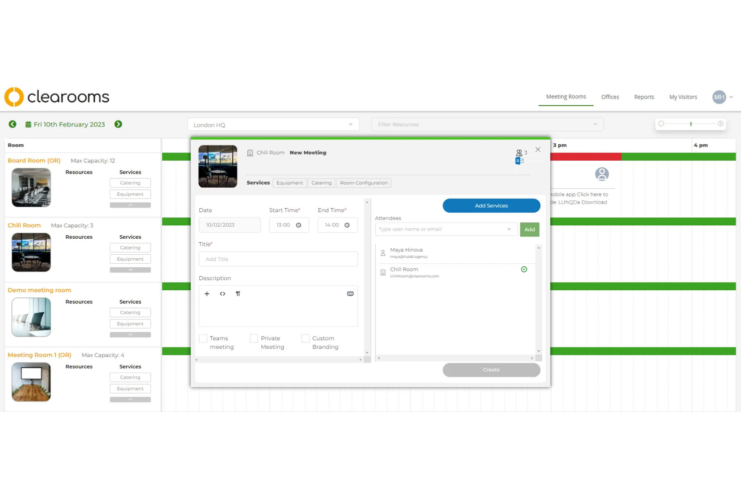 Clearooms screenshot - 20 Best Skedda Alternatives In 2026