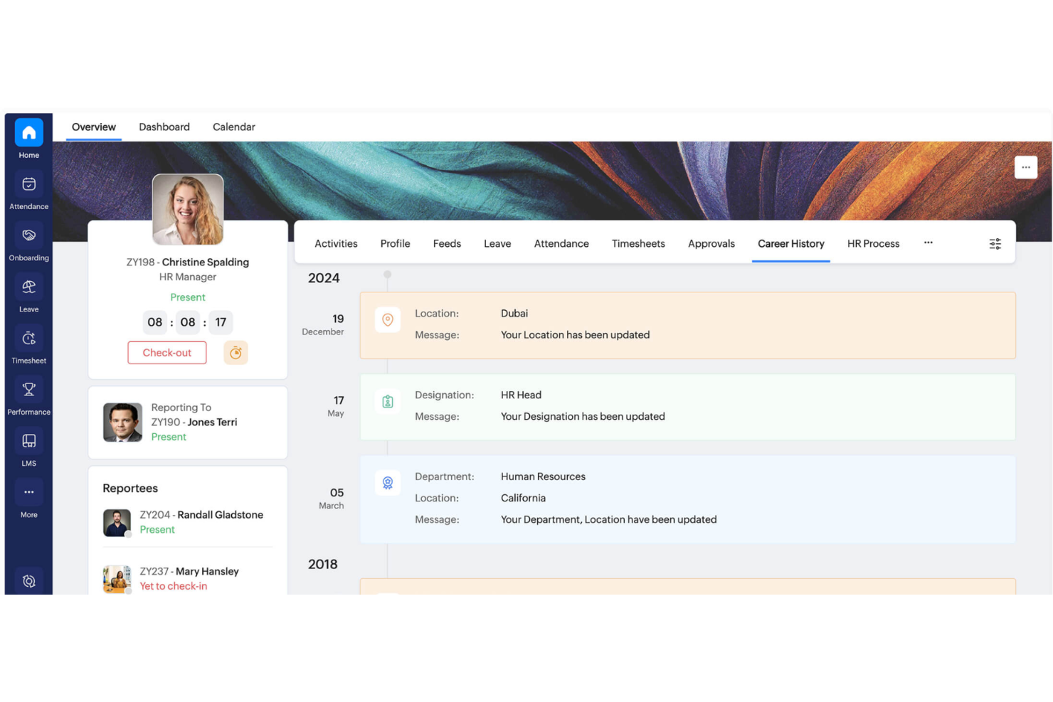 Zoho People screenshot - 15 Best Enterprise Workforce Management Software In 2026