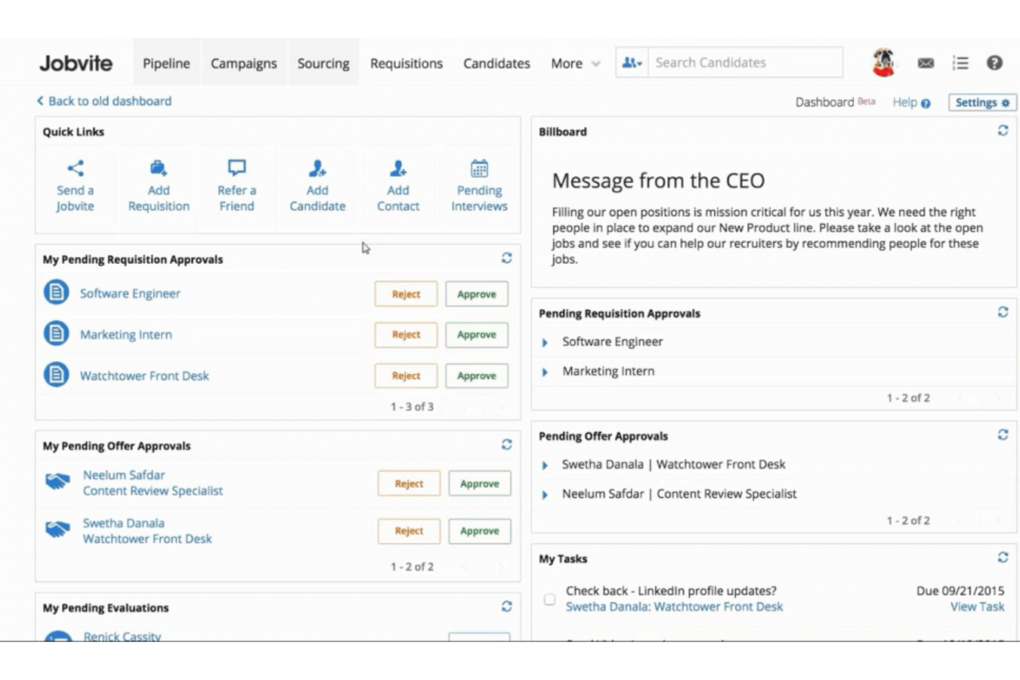 Jobvite screenshot - 15 Best Applicant Tracking System for Education in 2026
