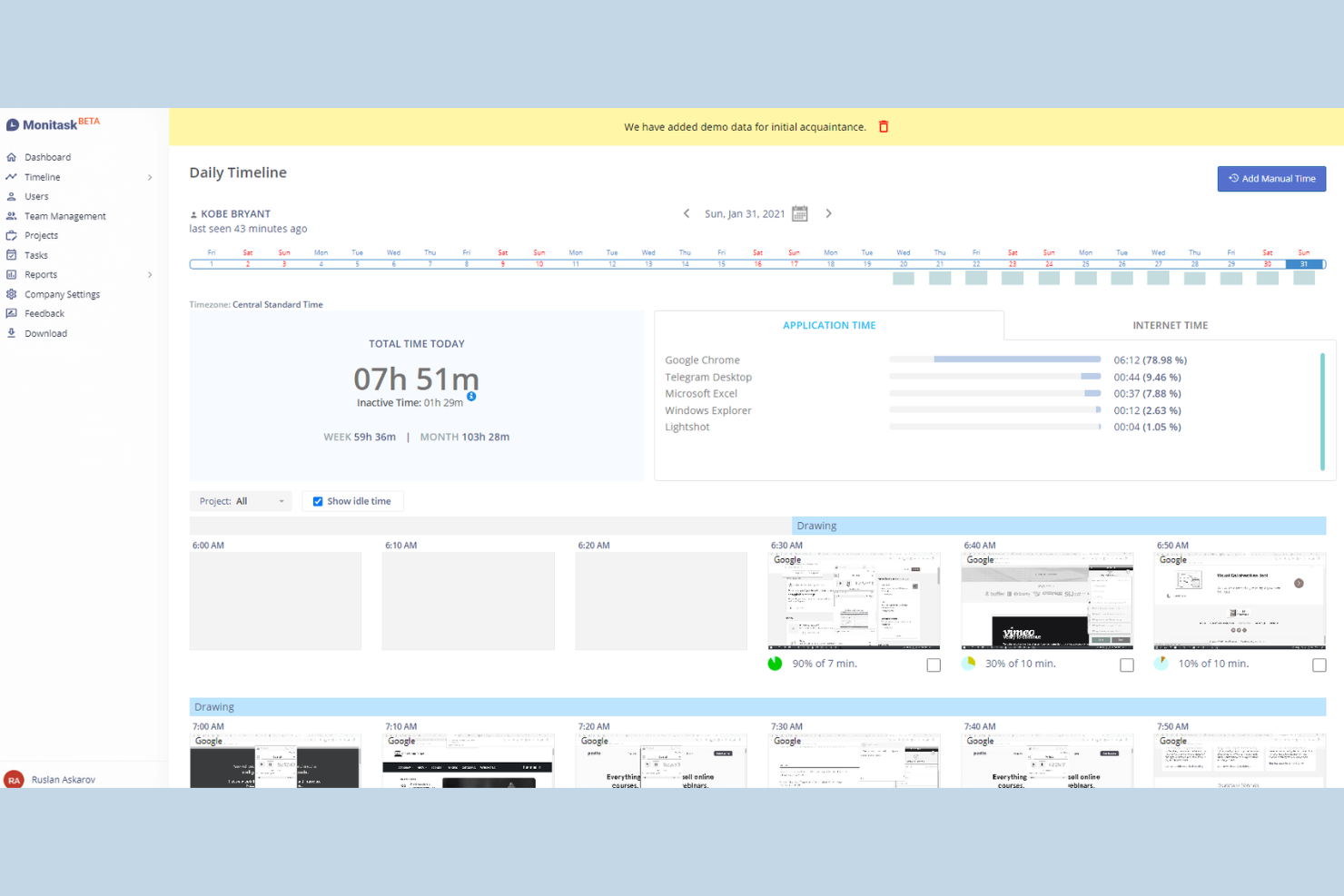 Monitask screenshot - 22 Best Remote Workforce Management Software in 2026