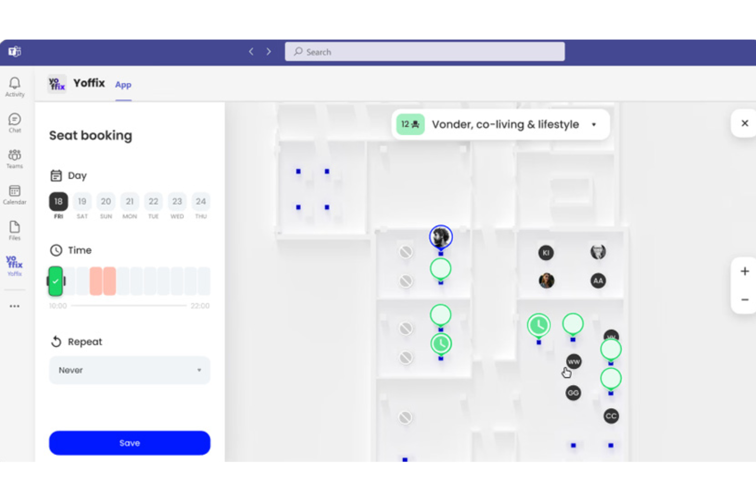 Yoffix screenshot - 18 Best Hybrid Workplace Management Software in 2026