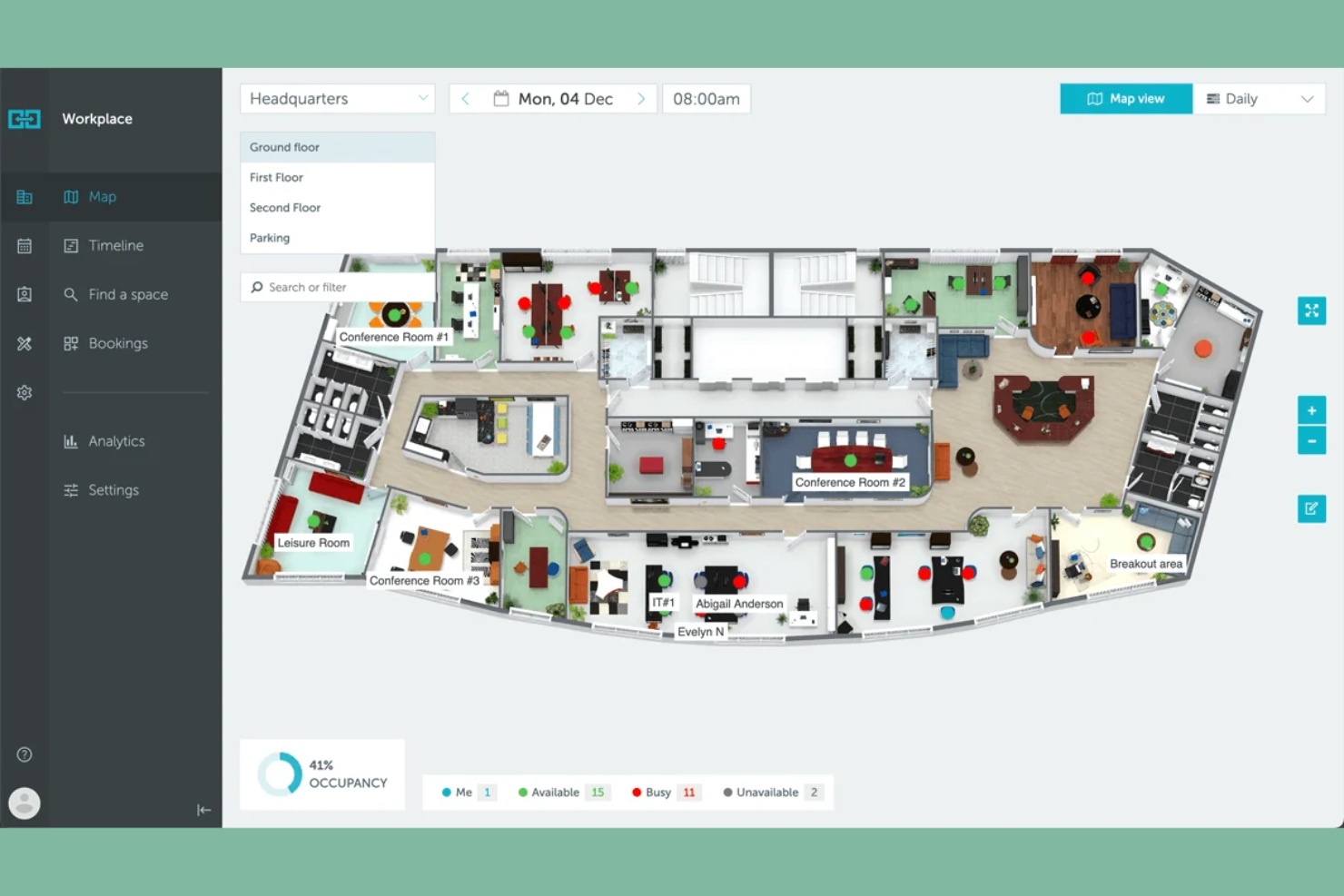 YAROOMS screenshot - 20 Best Enterprise Hot Desk Booking Software in 2026