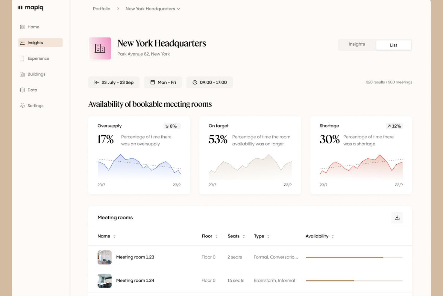 Mapiq screenshot - 20 Best Enterprise Hot Desk Booking Software in 2026