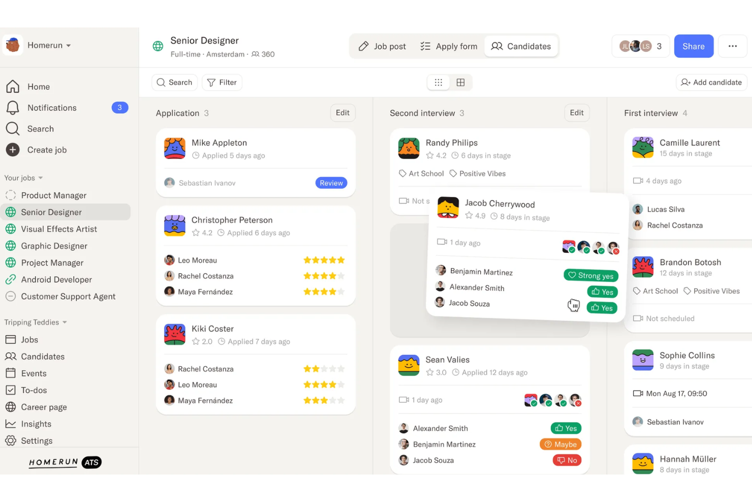 Homerun screenshot - 20 Best Applicant Tracking Software for Marketing Teams in 2026
