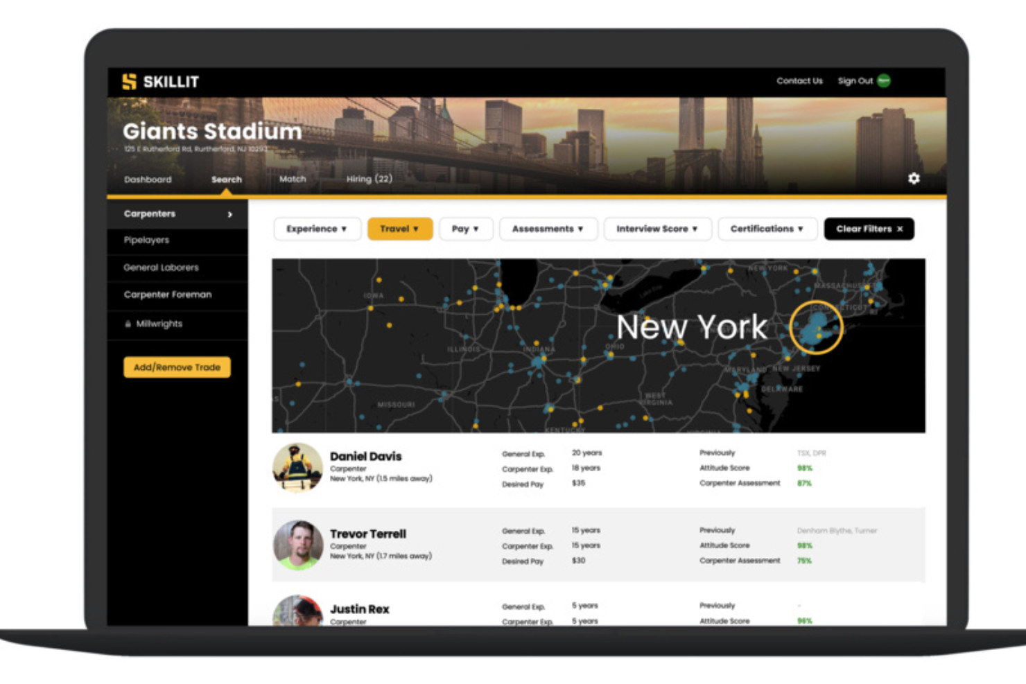 Skillit screenshot - 20 Best Applicant Tracking Systems for Trades in 2026