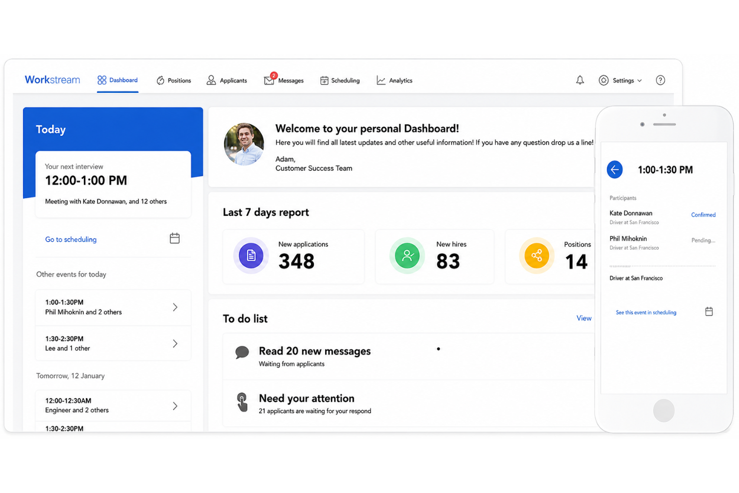 Workstream screenshot - 20 Best Painting Hiring Software in 2026