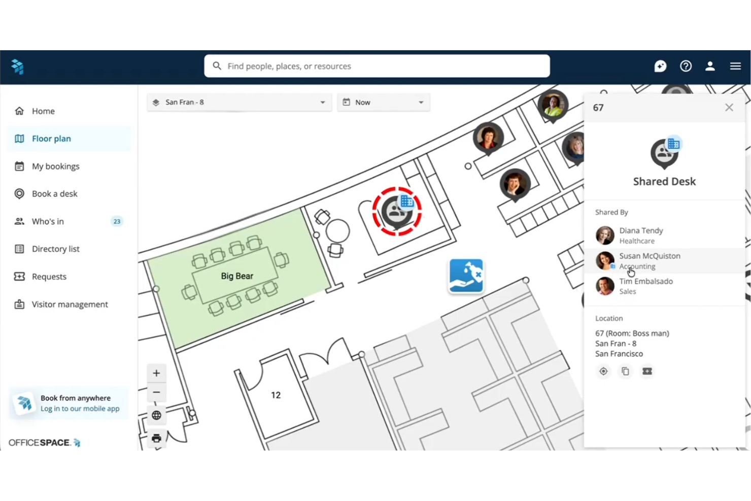 OfficeSpace screenshot - 20 Best AI Office Space Management Software in 2026