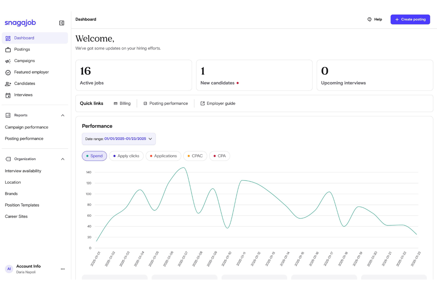 Snagajob screenshot - 10 Best Recruitment Software for Cleaning Companies in 2026