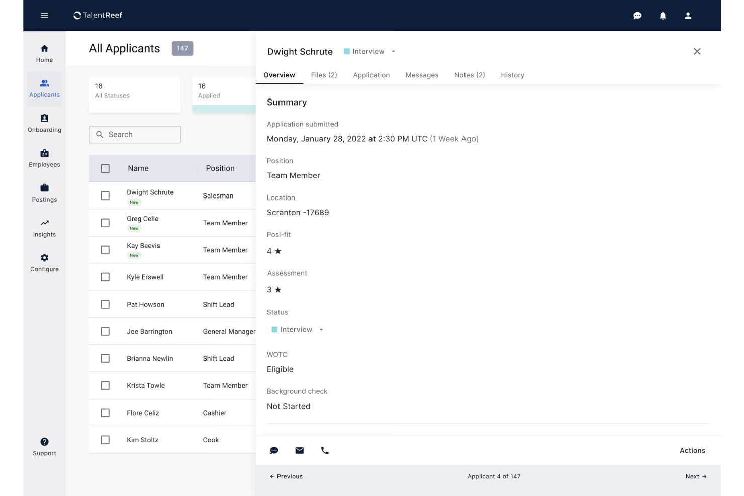 Mitratech TalentReef screenshot - 10 Best Recruitment Software for Cleaning Companies in 2026
