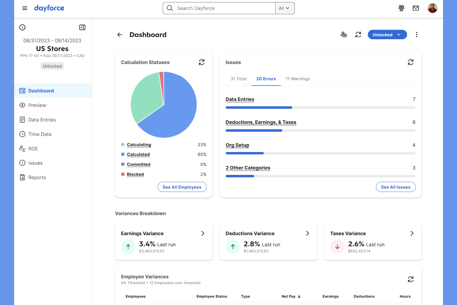 Dayforce screenshot - 10 Best Global Payroll Services in India in 2026