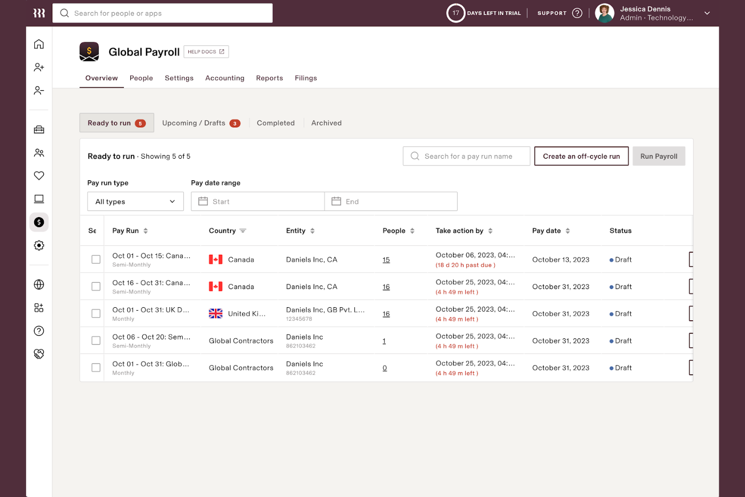 Rippling screenshot - 10 Best Global Payroll Software For Small Businesses In 2026