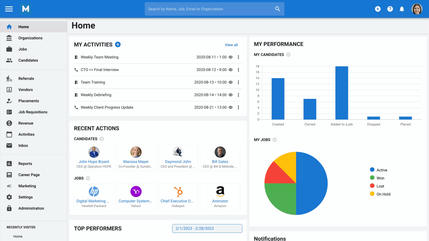 Manatal streamlines hiring with AI-driven applicant tracking features.