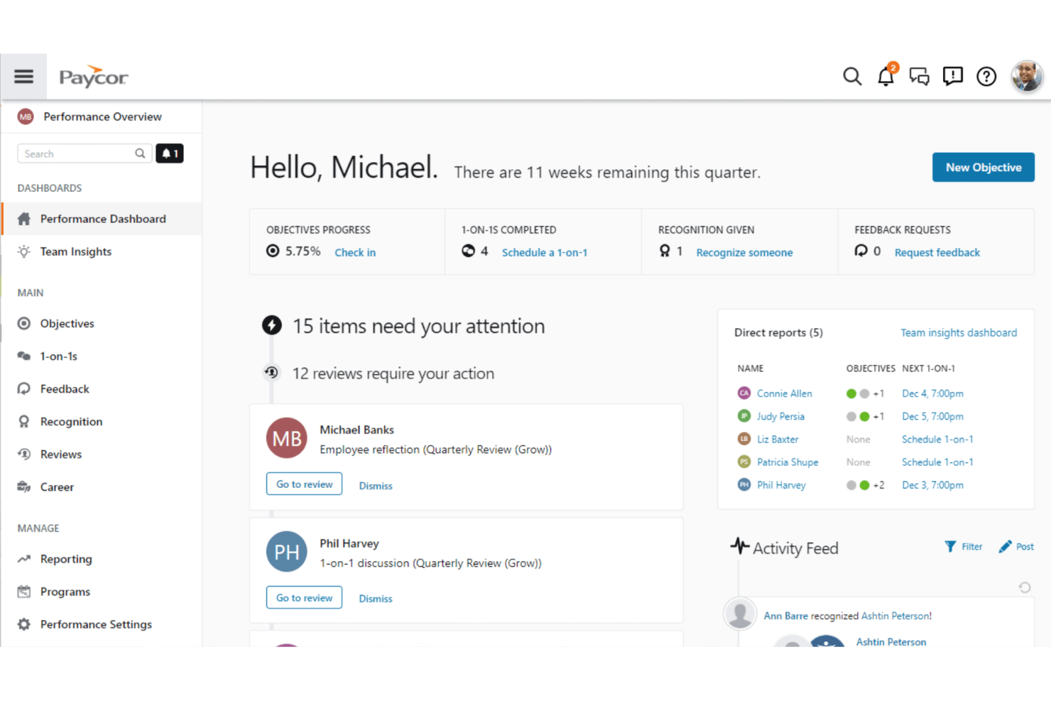 Paycor simplifies HR, payroll, and performance management tasks.