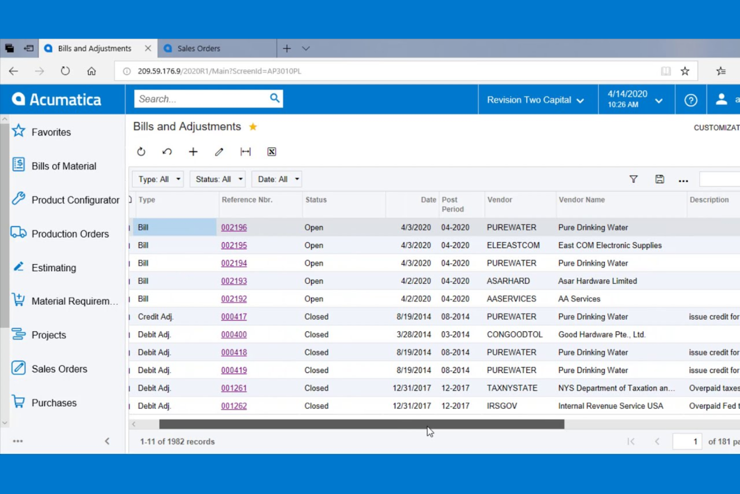 Acumatica offers scalable ERP for mid-sized firms in finance, sales, and ops.