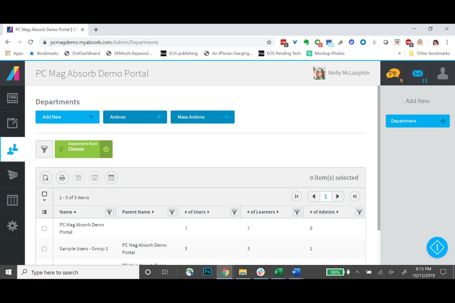 Absorb LMS delivers training for employees, customers, and partners efficiently