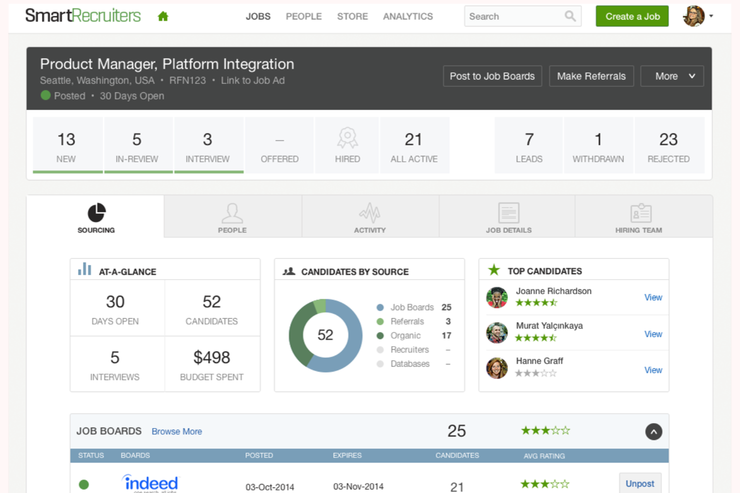 SmartRecruiters streamlines hiring with ease, robust tracking, and collaboration.